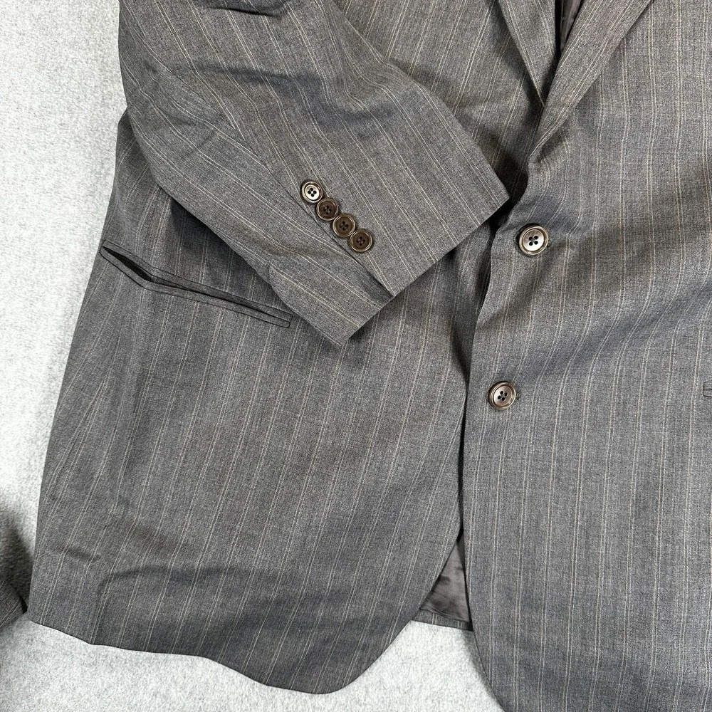 Brooks Brothers 1818 Madison Suit Mens Blazer 48 Pants 43x28 Gray Wool 2 Piece